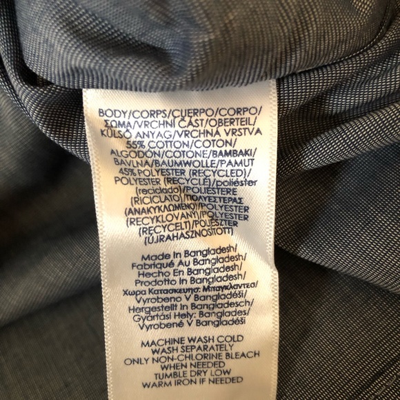 CHAPS Mens Shirt Long Sleeve Easy Care Size XL American Flag Design New - Picture 6 of 8